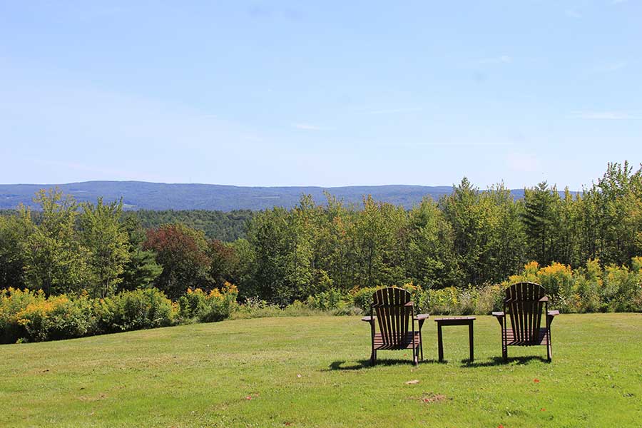 Chairs Vermont Country Side
